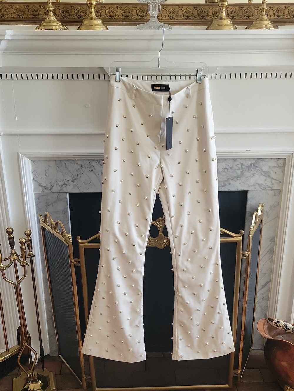 Fashion Nova Claire Embellished Faux Leather Pant - Picture 5 of 11